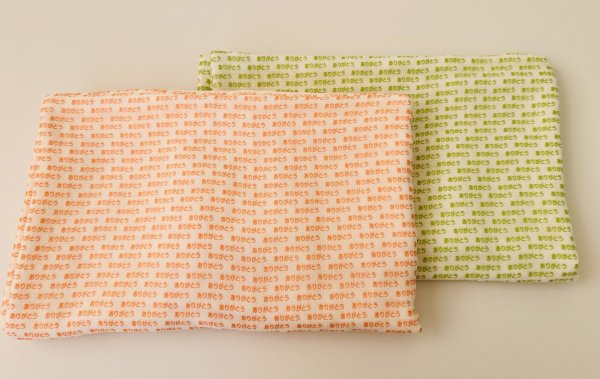 画像1: 【お取り寄せ商品】ありがとうガーゼ枕カバー（袋状） (1)