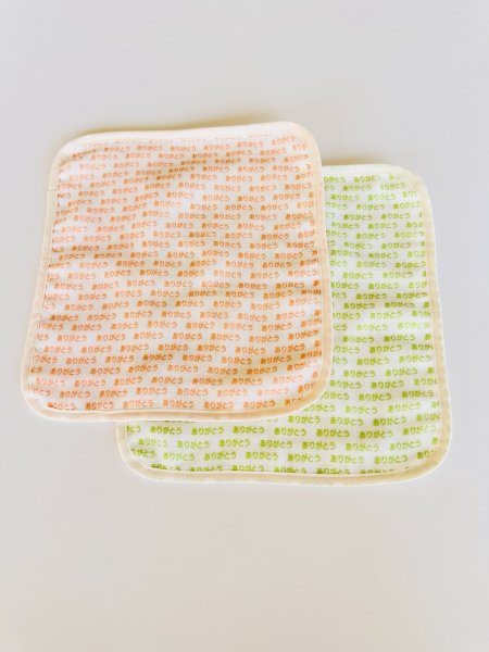 画像1: 【お取り寄せ商品】ありがとうガーゼハンカチ (1)