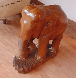 木彫り象の作り方
