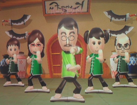 Wiifit リズムカンフー やってます